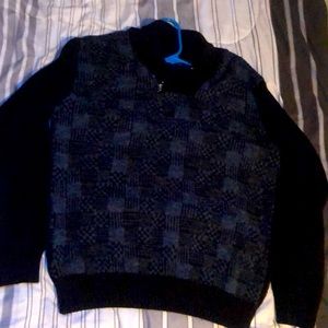 black and navy aldo conti half zip up sweater